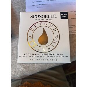 Spongelle Beyond Cleansing Freesia Pear Body Washed Infused Buffer 3oz Multi-use